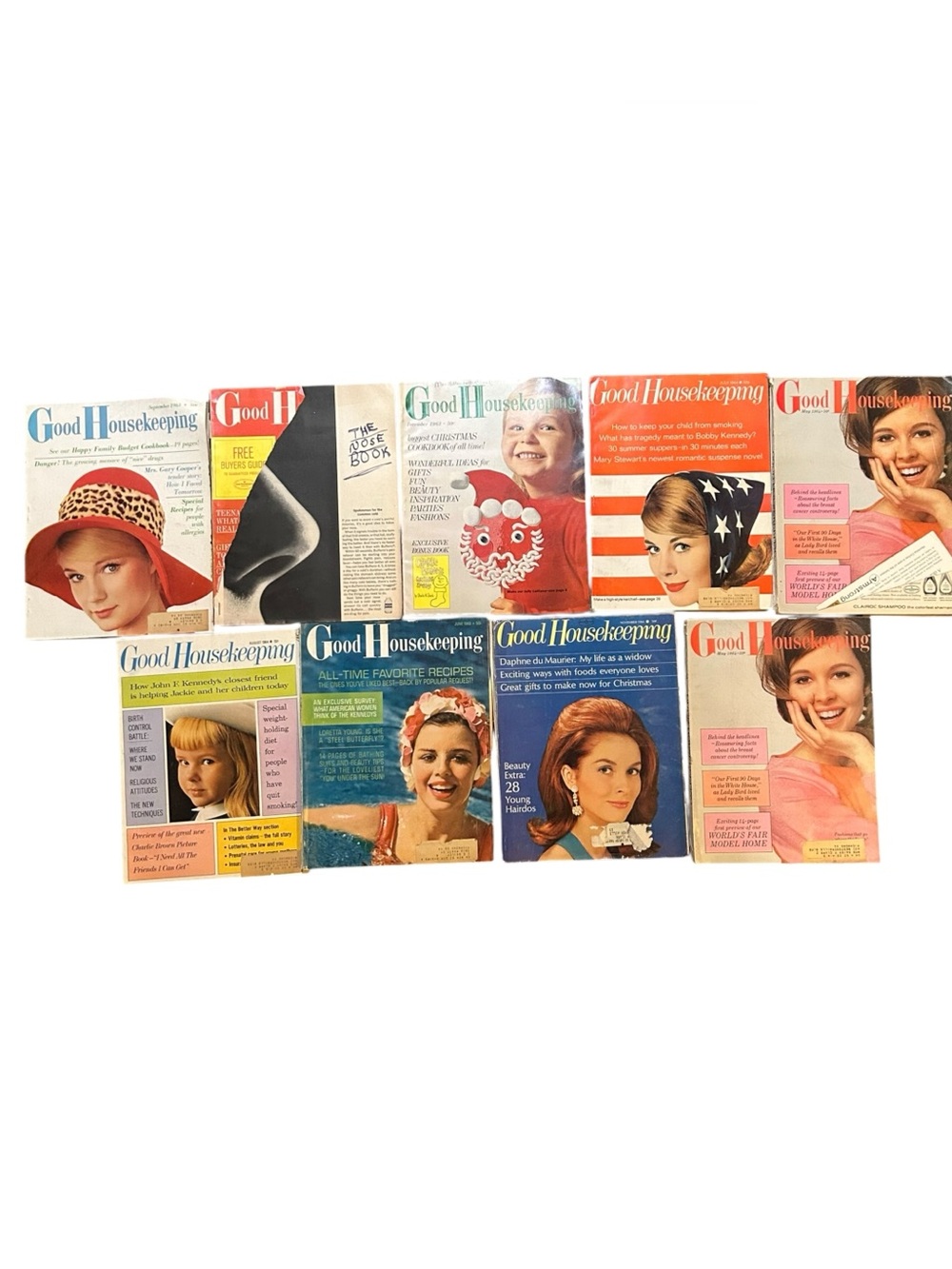 Good Housekeeping Magazine Lot of 9 1963-1964 Mid Century Modern Ads